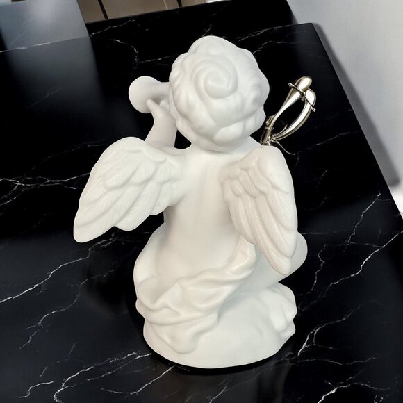 Avon Nativity THE CHERUB White Porcelain Bisque Christmas Figure Boxed 3.1/4” - Picture 3 of 12